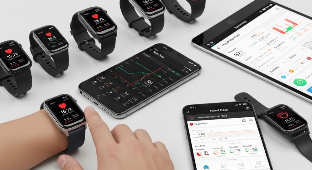 Wearable device e app sanitarie per il monitoraggio del battito cardiaco