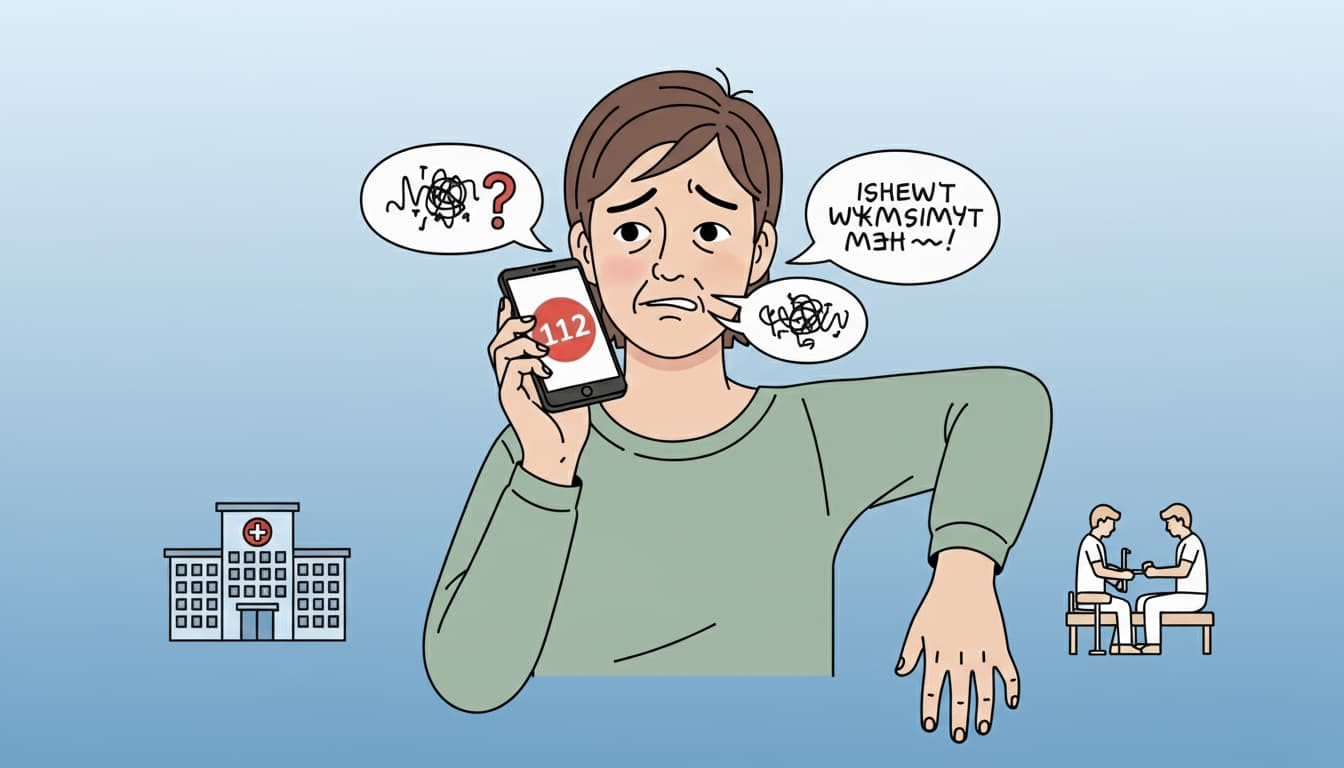 Sintomi dell’ictus e chiamata al 112.